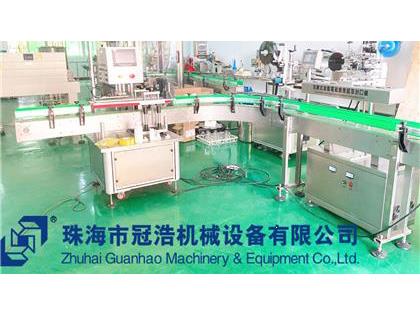 旋蓋機(jī)，鋁箔封口機(jī)，貼標(biāo)機(jī)，噴碼機(jī)，整套生產(chǎn)線已完成生產(chǎn)送貨至客戶公司